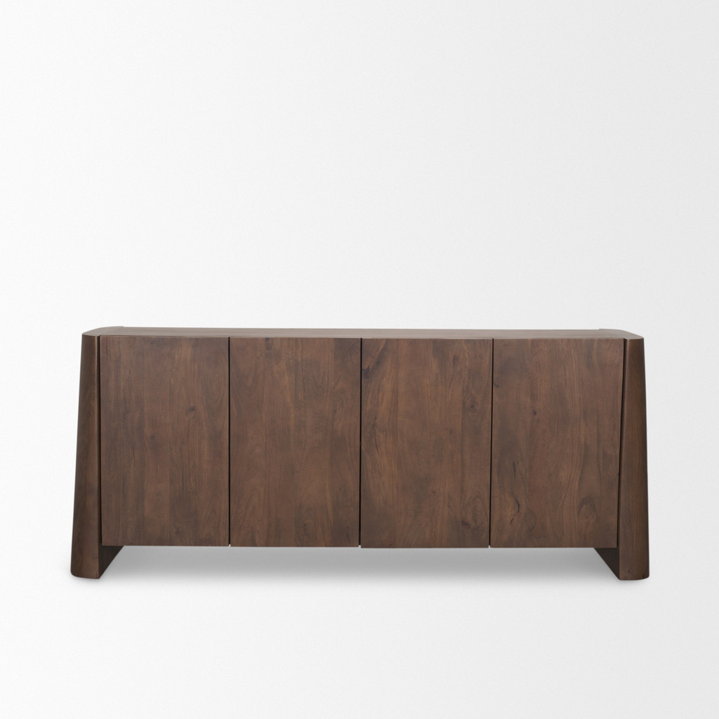 Tammar Wood 4-Door Sideboard In Brown | 1stopbedrooms