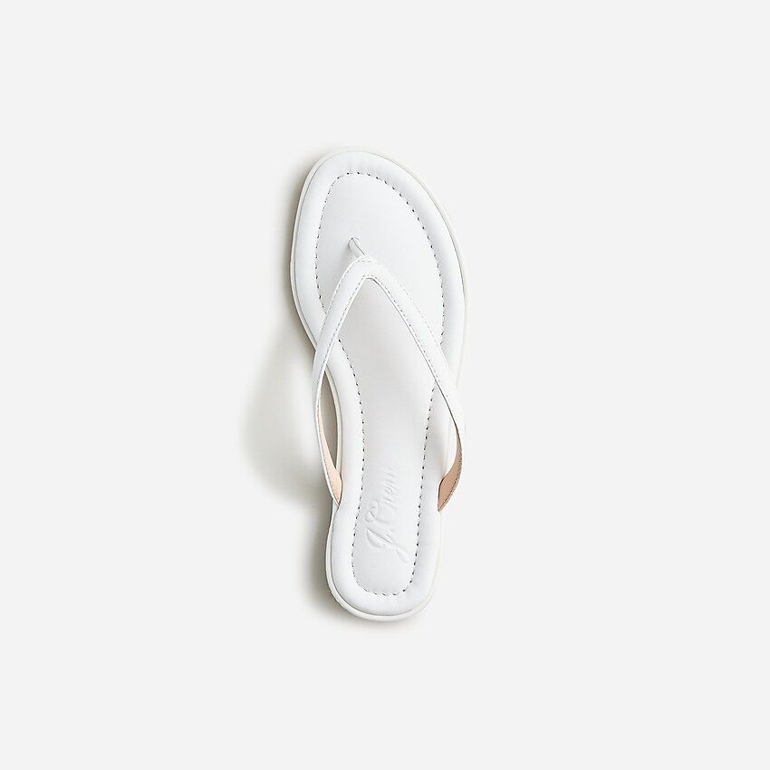 Menorca padded thong sandals in leather | J.Crew US