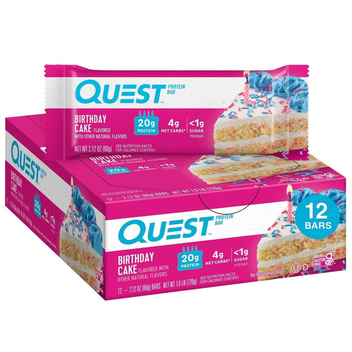 Quest Nutrition Protein Bar - Birthday Cake | Target