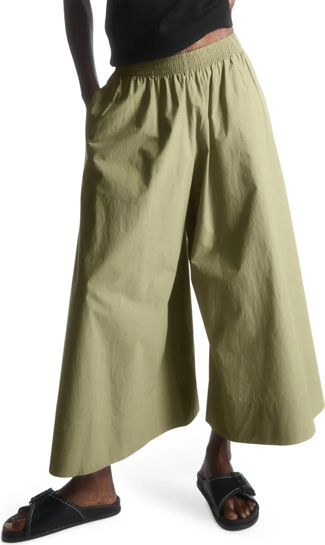 Cotton Wide Leg Culottes | Nordstrom