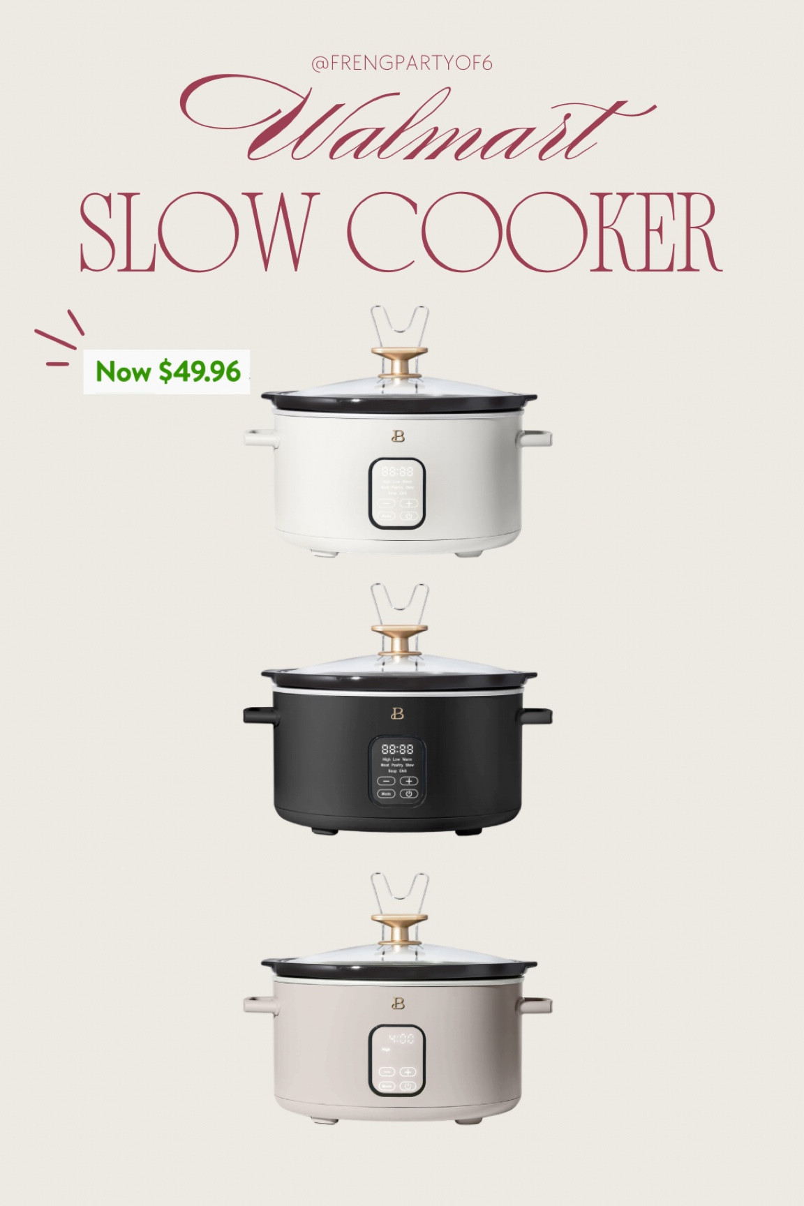 Programmable slow cooker from Walmart is on sale! Perfect for hosting for the upcoming holiday!

#LTKSaleAlert #LTKFindsUnder50 #LTKHome