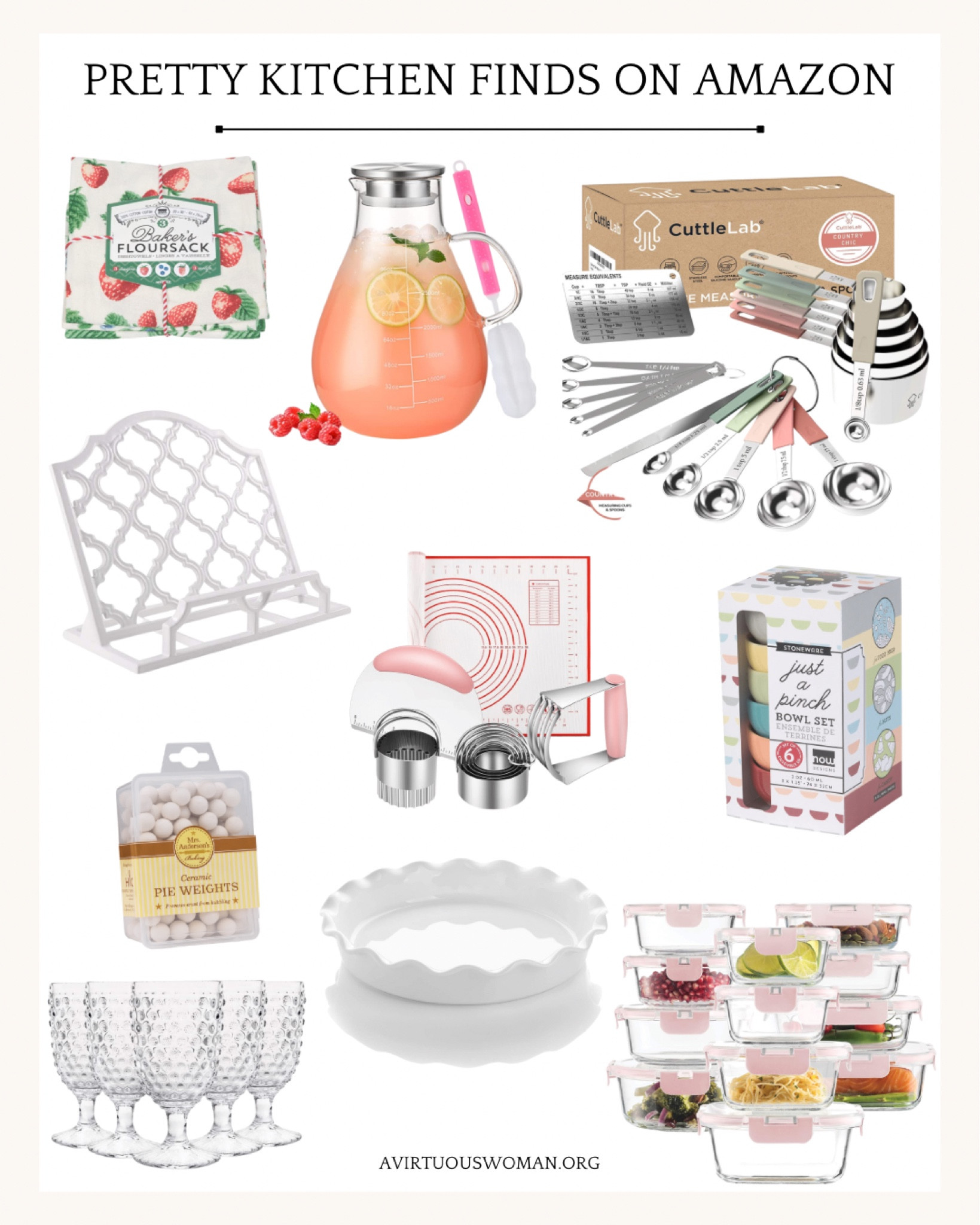 Delicate and pretty finds for your kitchen on Amazon  

#LTKunder100 #LTKhome