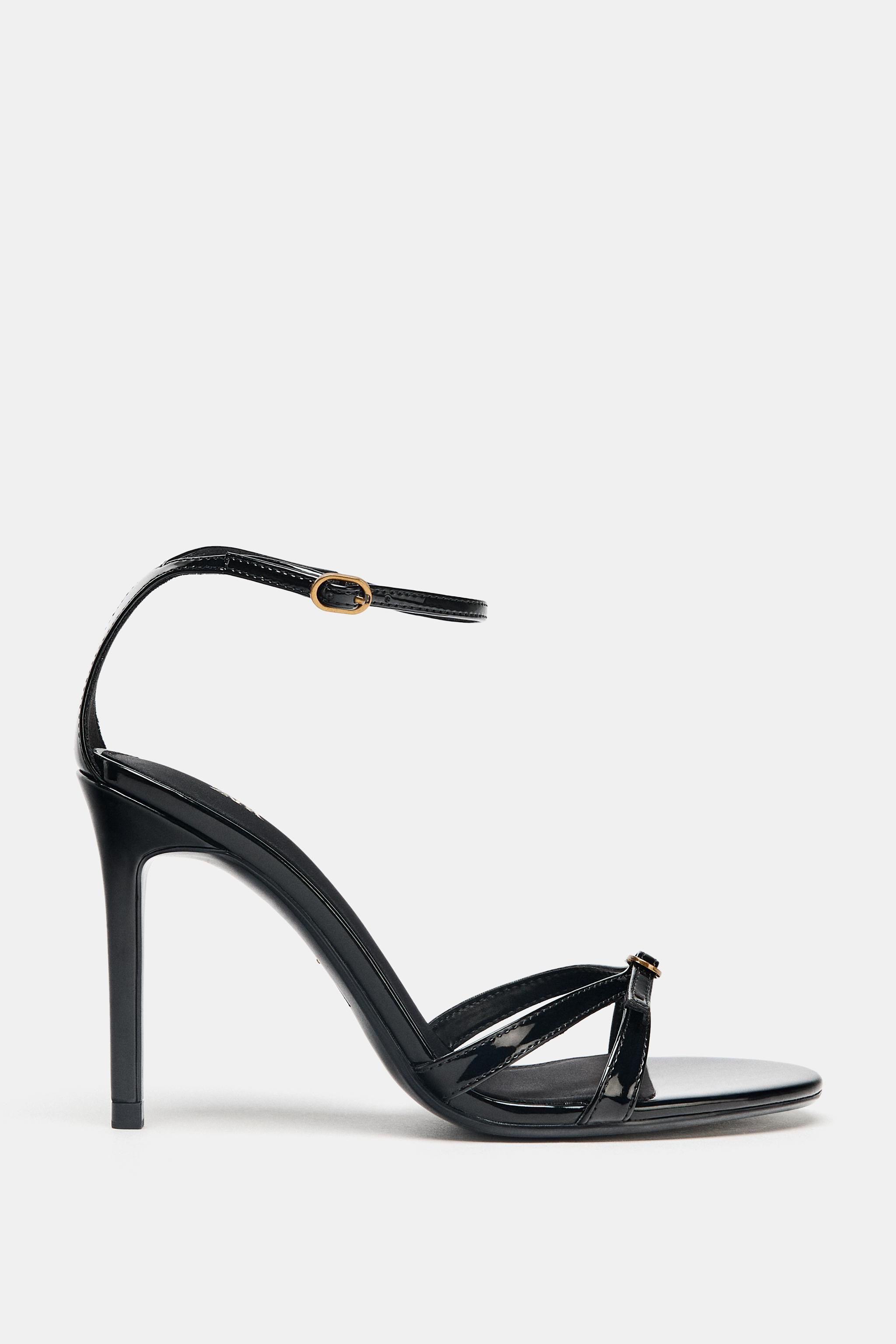 HIGH HEELED BUCKLE SANDALS | Zara US
