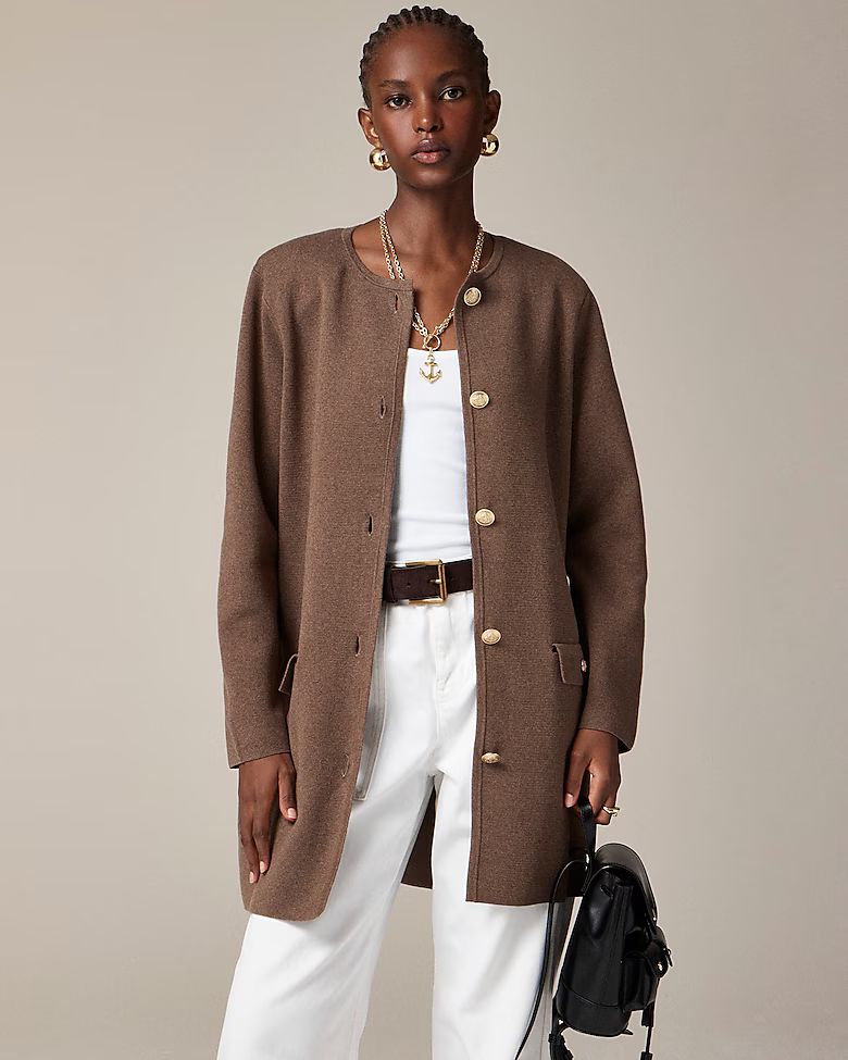 Long Giselle sweater blazer | J. Crew US