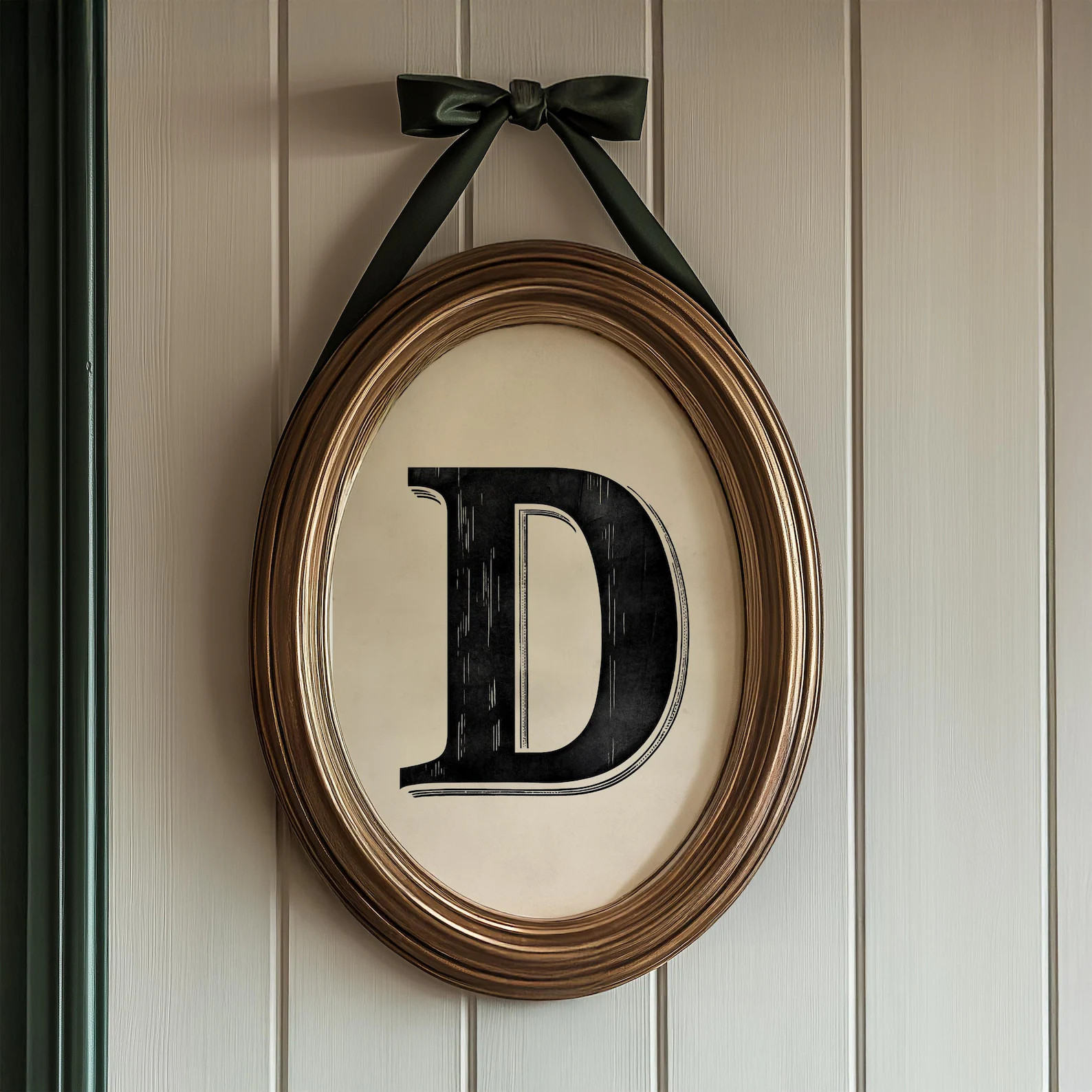 Monogram D Print - Vintage Letterpress Style, Farmhouse Decor (Digital Download) | Etsy (Global)