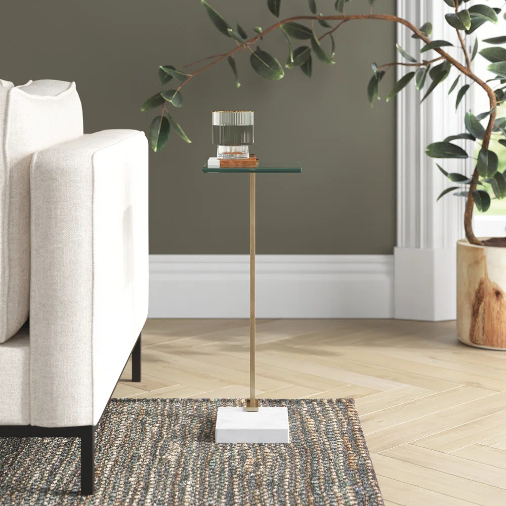 Joss & Main Caddie Glass Top End Table & Reviews | Wayfair | Wayfair North America