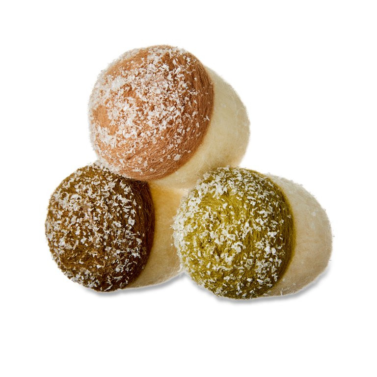 Multicolor Wool Acorn Christmas Decor, 12 Pieces, by Holiday Time | Walmart (US)