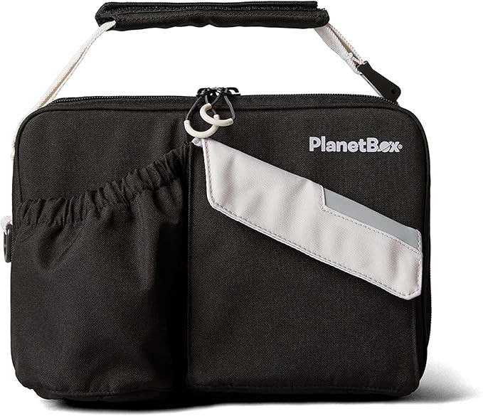 PlanetBox 5268297 Black Currant Insulated Lunch Bag, 9 x 12 x 2.5 inches, Black | Amazon (US)