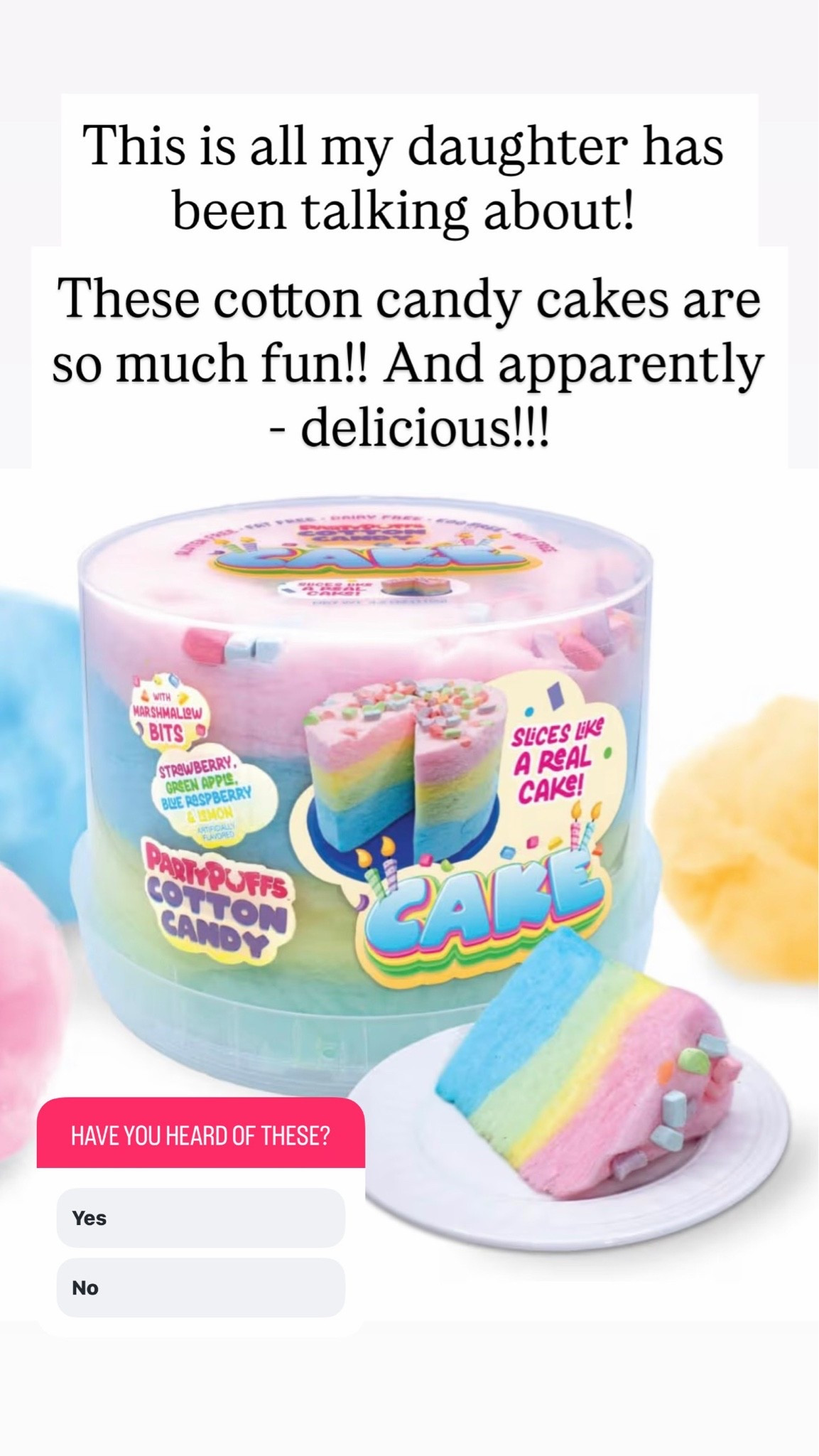 Cotton candy cake

#LTKKids