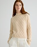 Cashmere shrunken cable-knit Rollneck™ sweater | J. Crew US