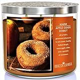 Warm Apple Cider Donut + Cinnamon Sugar | Scented Fall Candles Gifts for Women Gifts for Men | 3 Wic | Amazon (US)