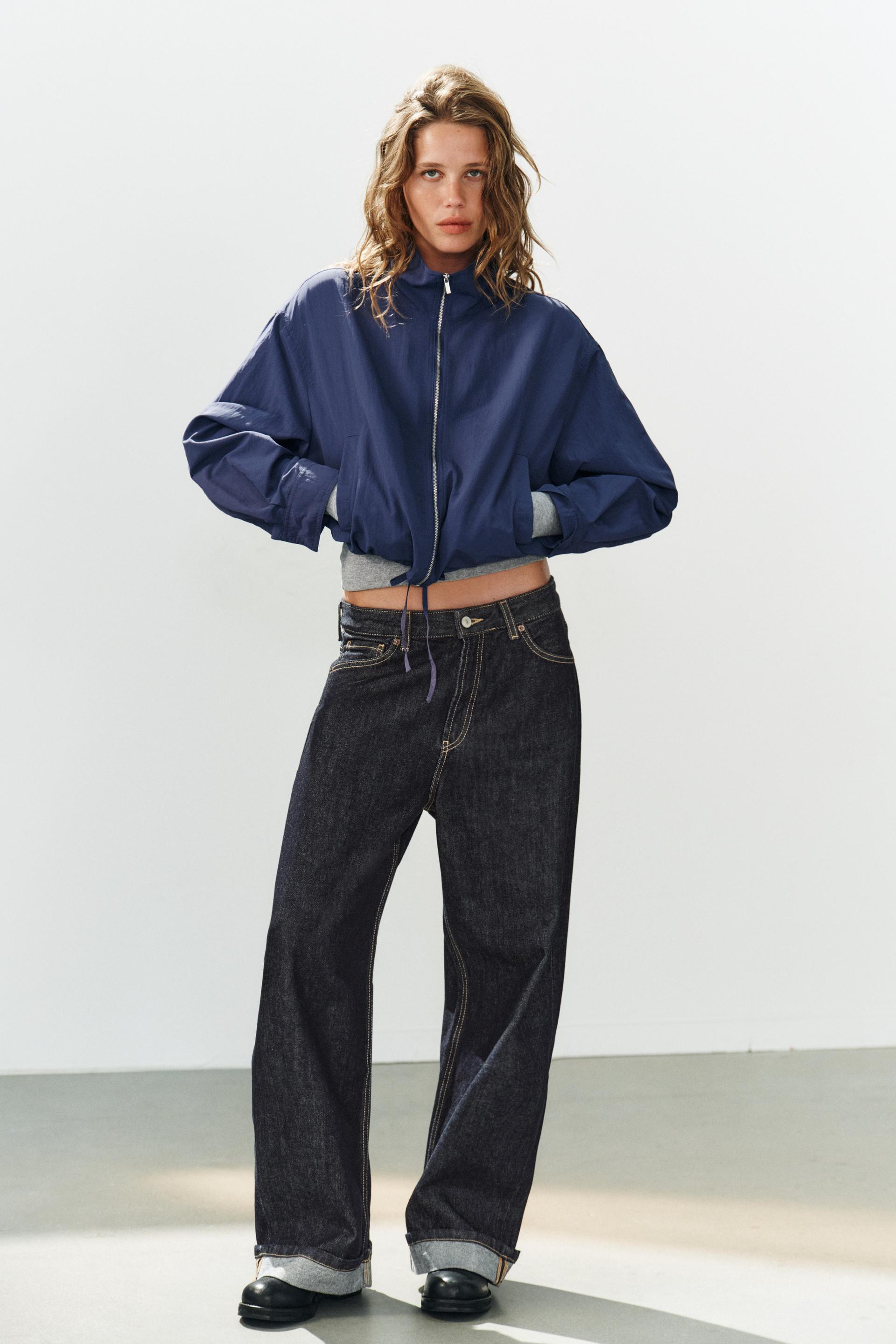 Zara - Technical Fabric Jacket - Straw - M - Woman | Zara US