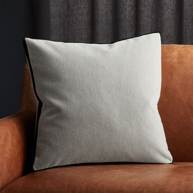 18" Bardo Dark Grey Velvet PillowCB2 Exclusive In stock and ready to ship. ZIP Code 33101Change ... | CB2