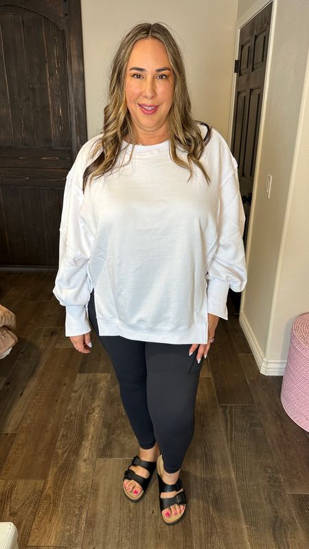 The amazon version is a different material and much more stiff, fitted on the body instead of the slouchy look. It has a much higher neck line. It still has little fringe. It has the cuts on the sleeves but doesn't have distressing.
#amazonfinds #midsizefashion #fallsstyle #fashionfinds

#LTKstyletip #LTKSeasonal #LTKhome
