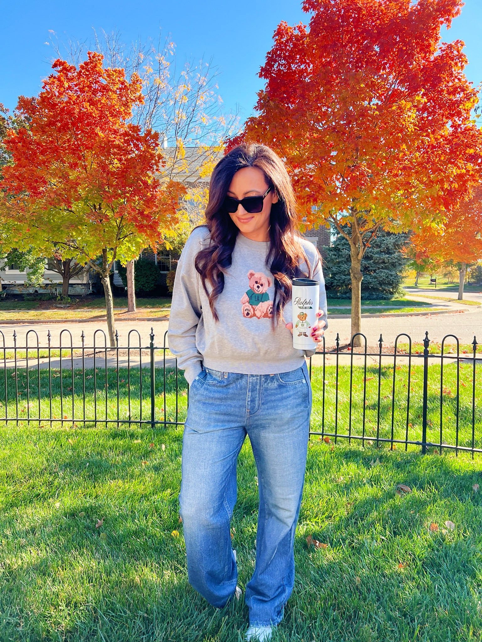 Large sweater 
size small denim - run big, size down 
sneakers true to size 

#LTKFindsUnder50 #LTKStyleTip #LTKHoliday