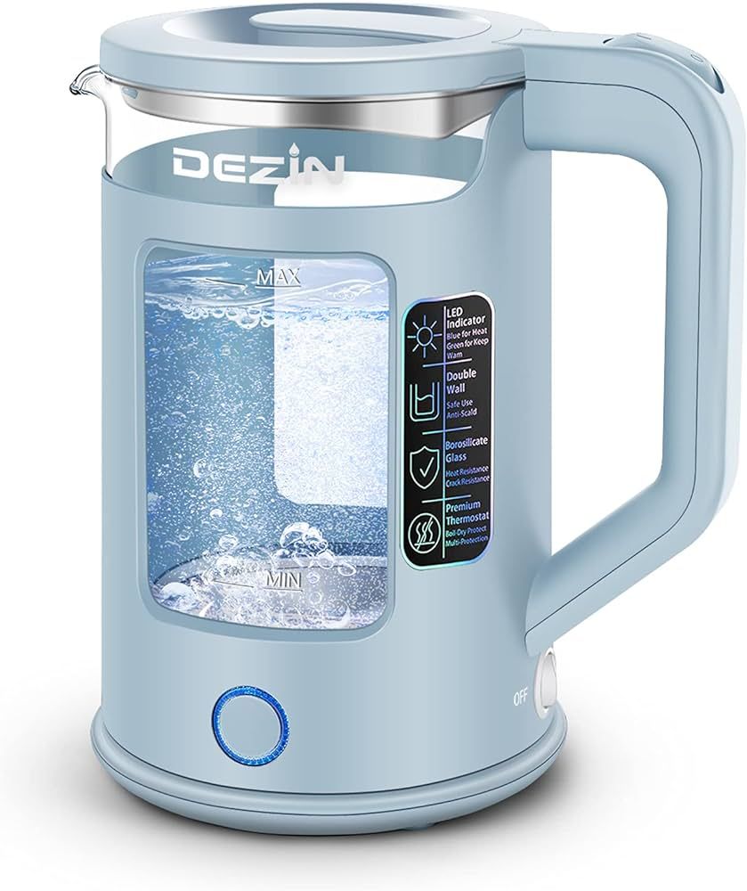 Dezin Electric Kettle with Keep Warm Function, BPA Free Window-Glass Double Wall Design Electric ... | Amazon (US)