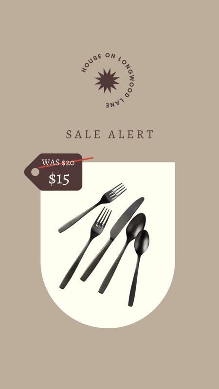 This 5pc Matte Finish Flatware Set is so cute and on sale for $15!

#LTKhome #LTKsalealert