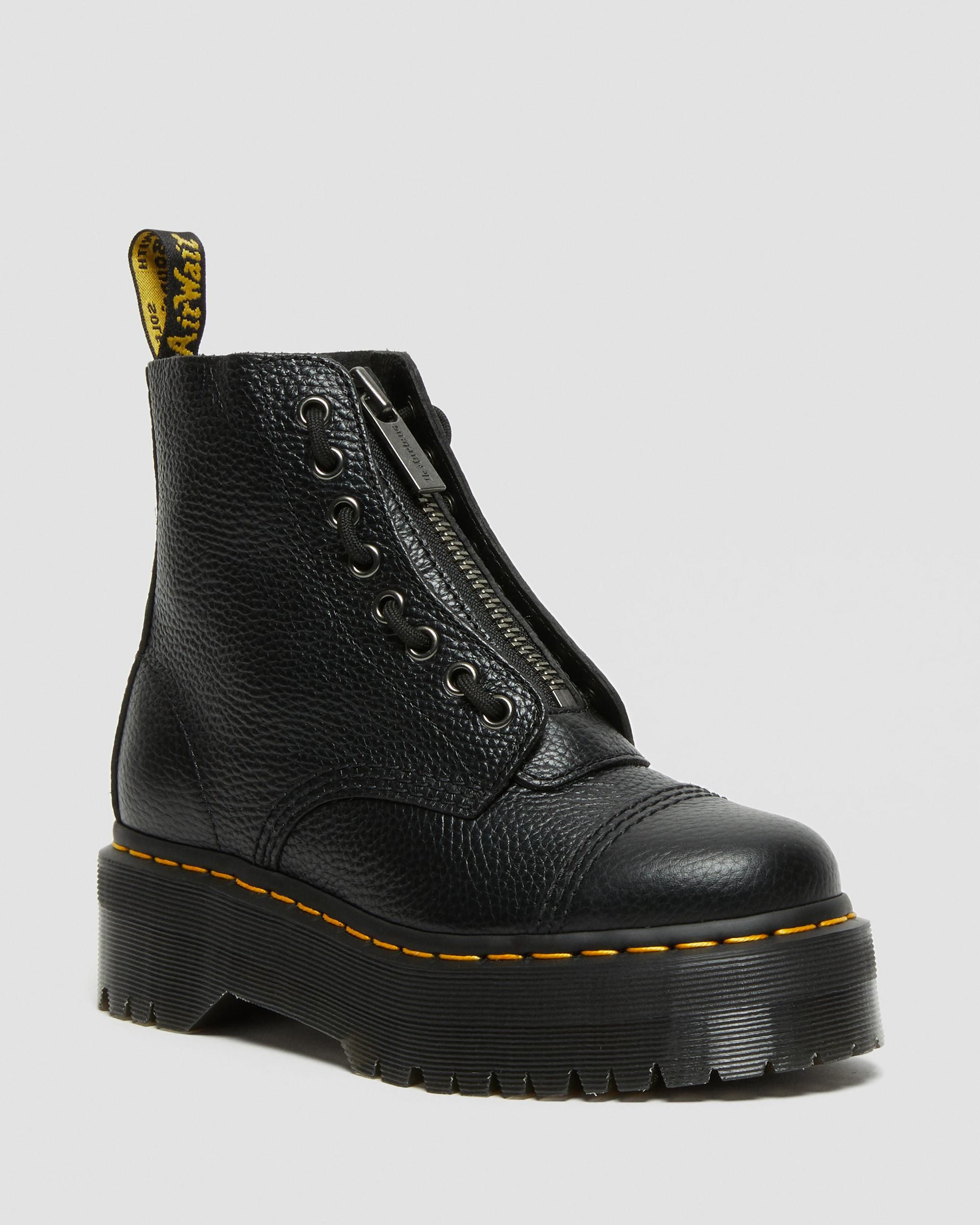 Sincalir Milled Nappa Leather Platform Boots | Dr. Martens