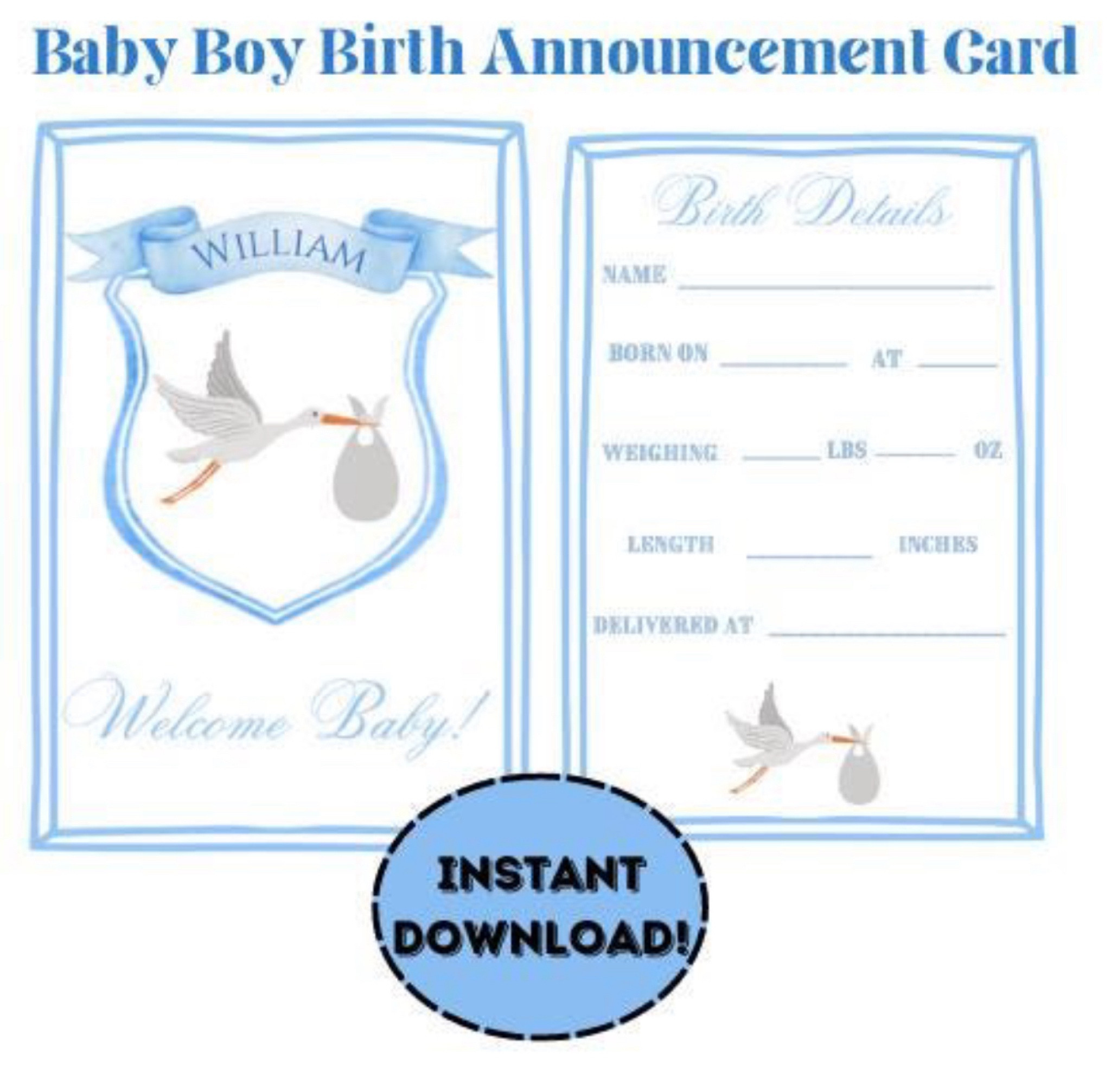 Baby boy birth announcement/ Welcome baby hospital sign 

#LTKBaby