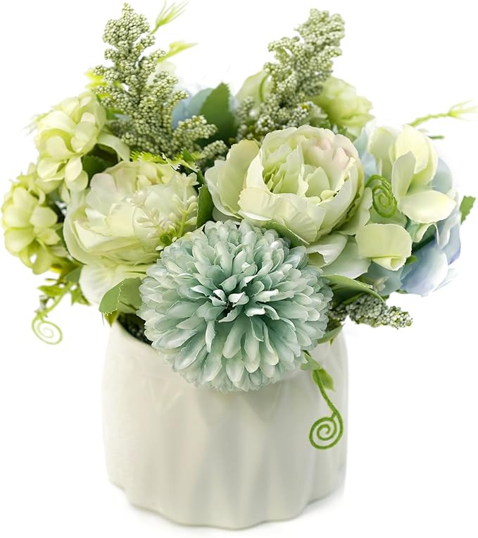 Artificial Potted Plants Assorted Bunny Theme Green Flower Arrangement 18cm | Amazon (US)