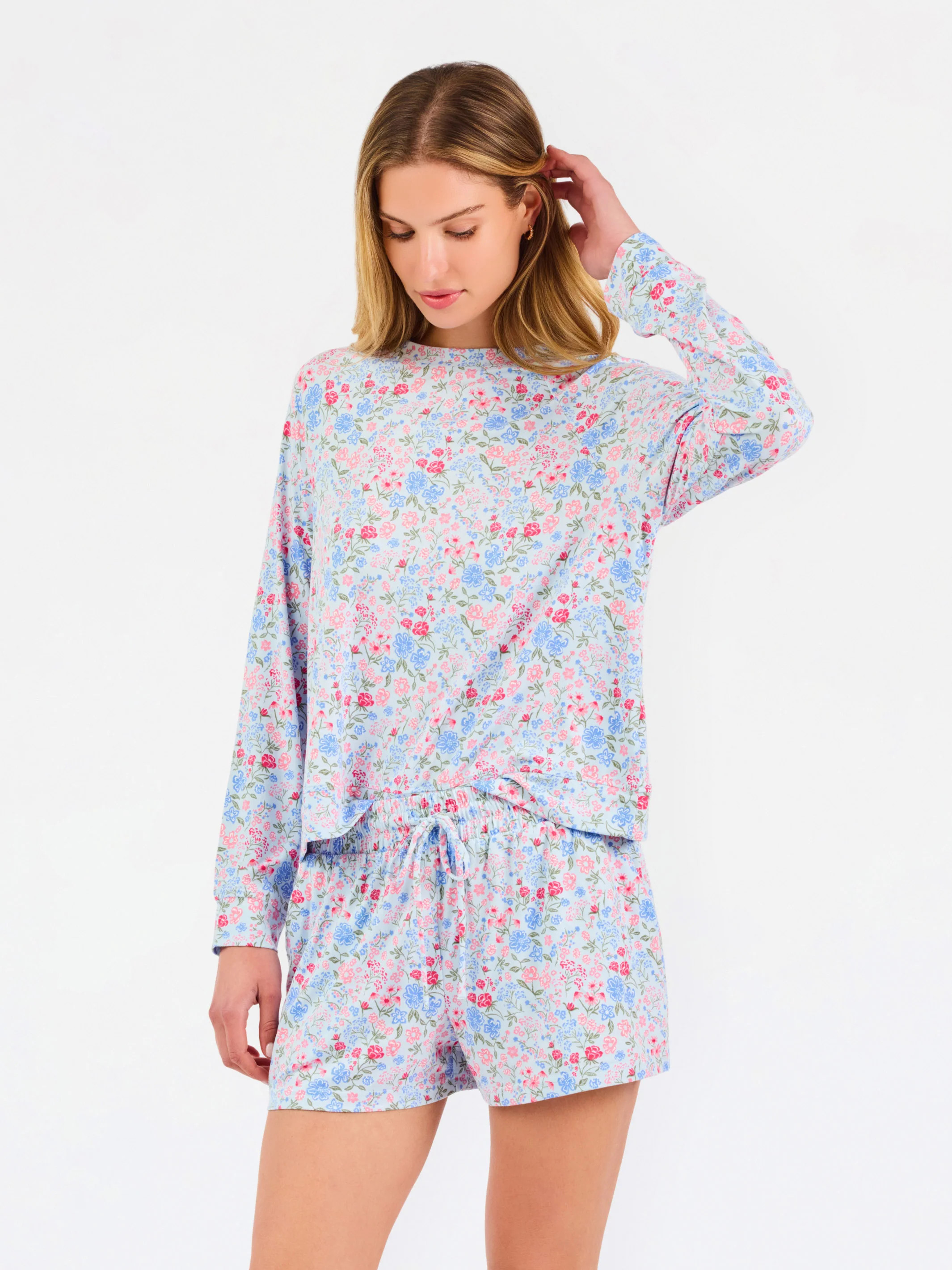Women's Annie Shorts Set | Granada Glen Pink | Mary Square