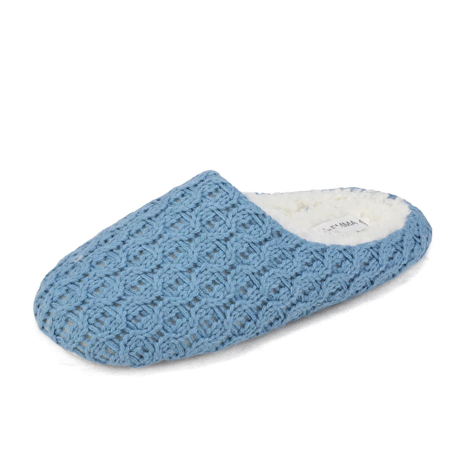 DREAM PAIRS Faux Fur Knitted Slippers For Women Memory Foam Women's Winter Slip On House Slippers... | Walmart (US)