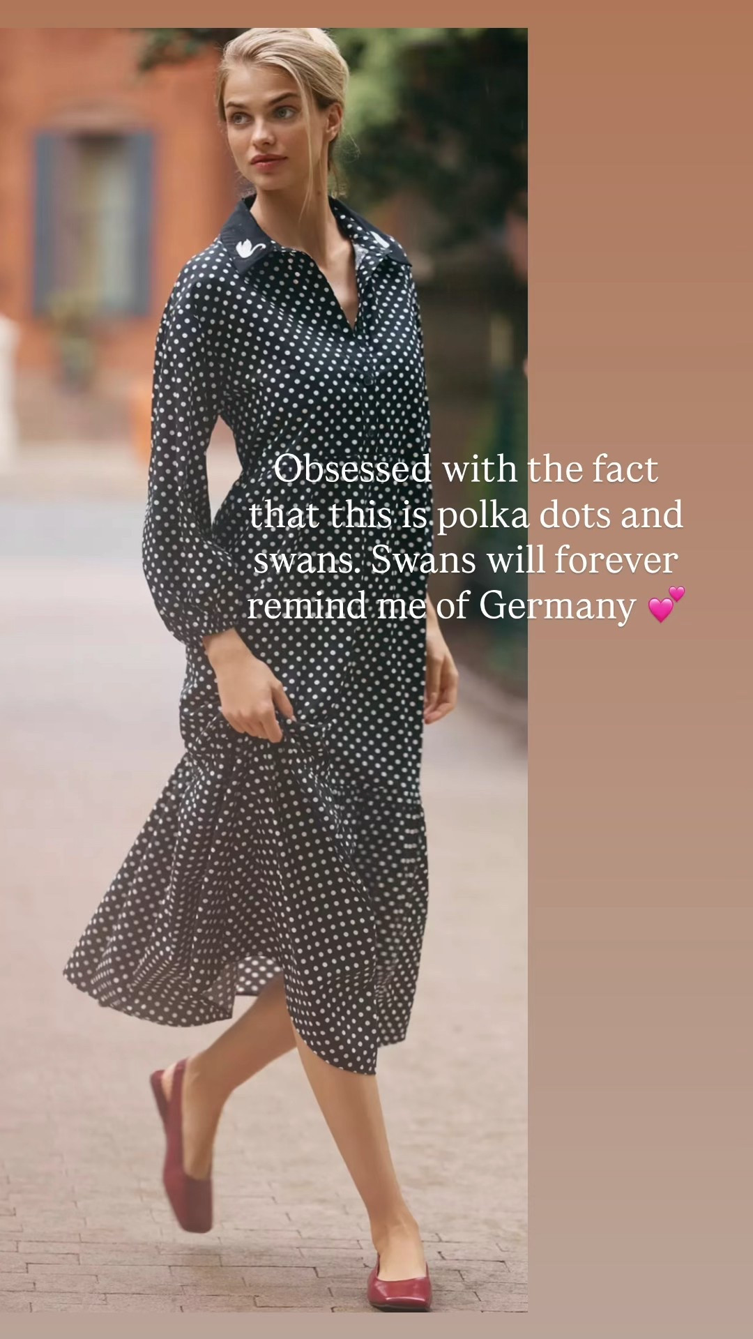 Obsessed with the fact that this dress is polka dots and swans. Swans will forever remind me of Germany 

#LTKSeasonal #LTKWorkwear #LTKTravel