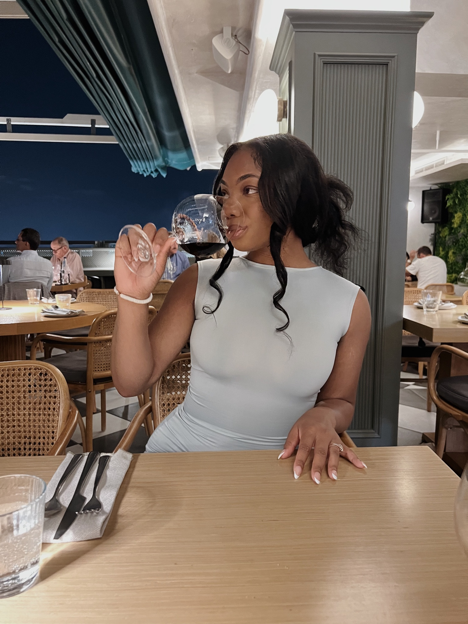 Blue date night in Greece dress 


The blue dress is no longer available but I’m SURE the black and olive will look amazing! 

#LTKFindsUnder50