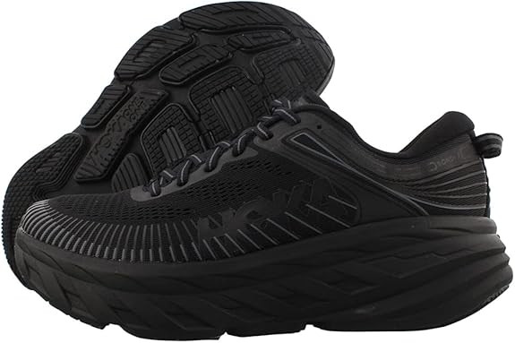 HOKA ONE ONE Women's Bondi 7 Running Shoe, Black/Black, 6.5 | Amazon (US)