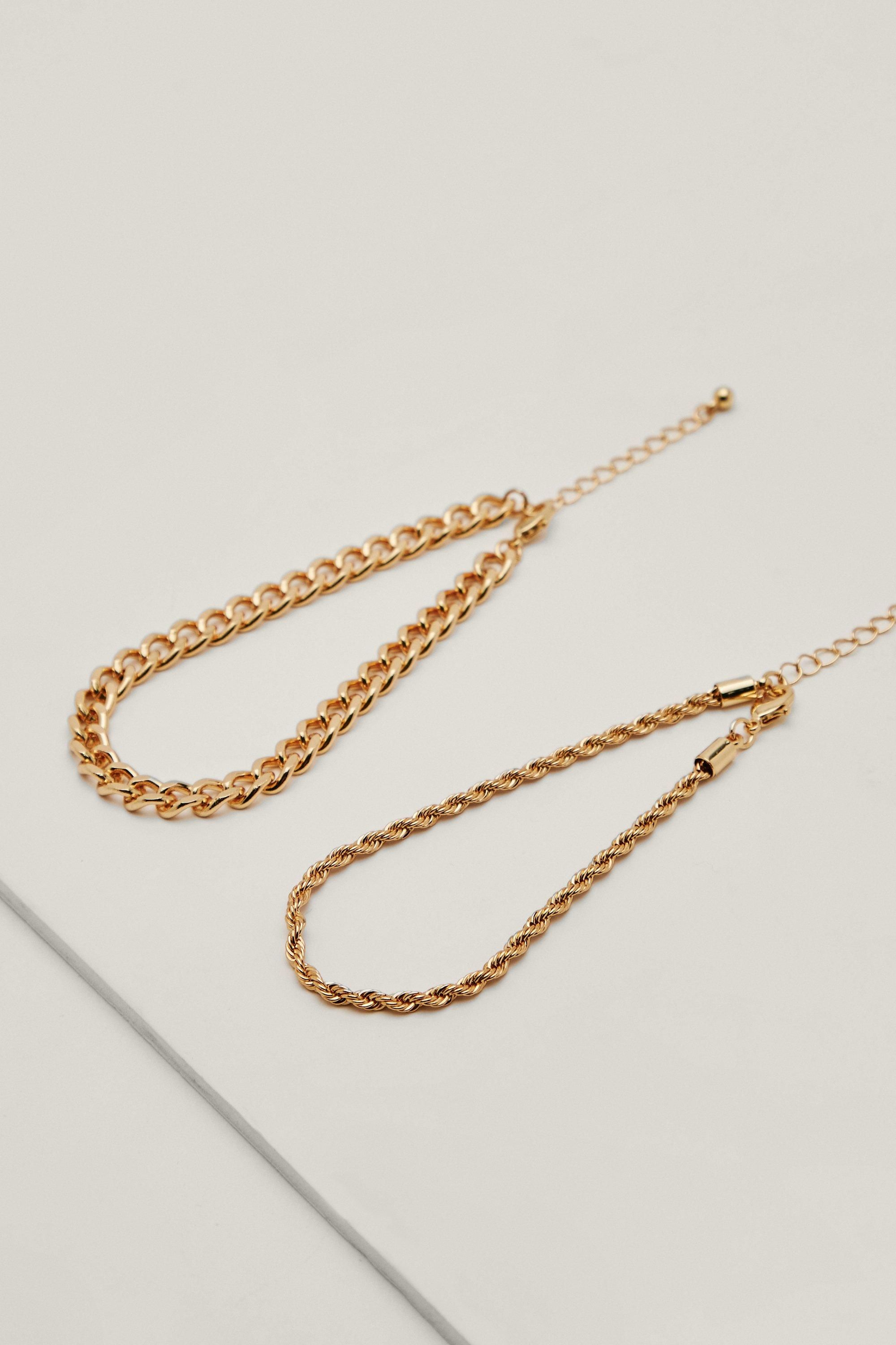 Gold Plated Chain Link Bracelets | Nasty Gal (US)