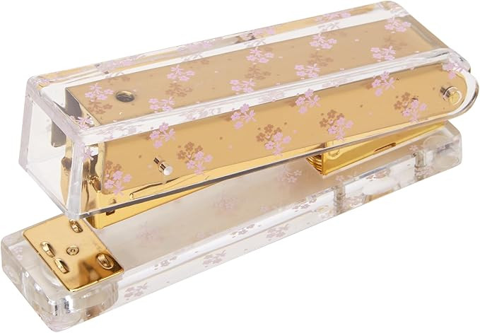 Laura Ashley English Garden Mini Stapler – Stylish Gold & Acrylic Desk Stapler with Floral Acce... | Amazon (US)