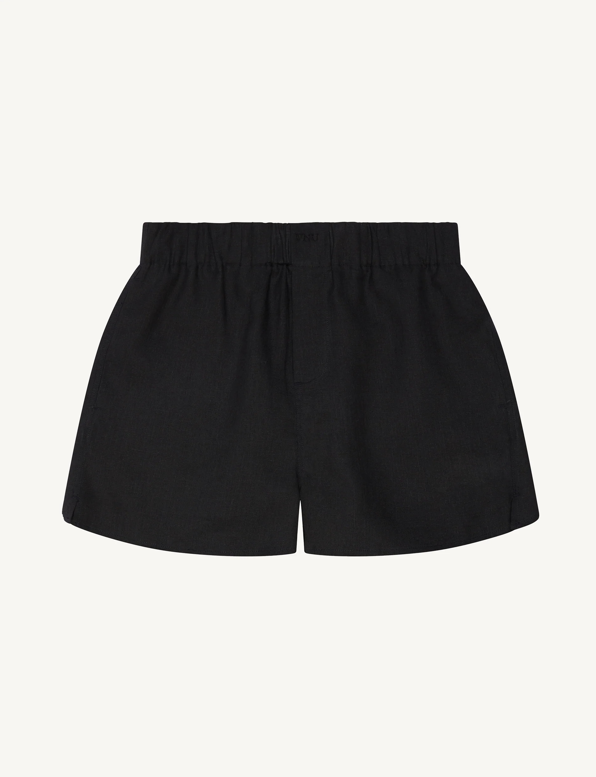 The Boxer: Linen, Black | With Nothing Underneath