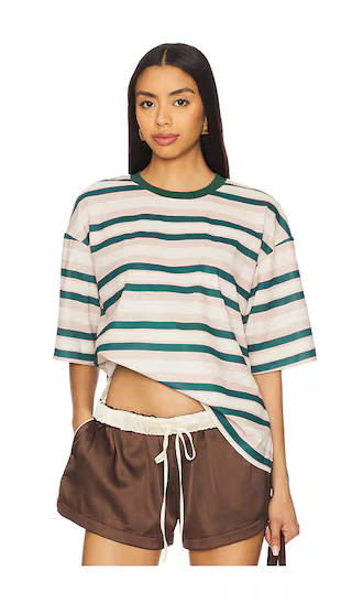 Emerging Tee in Green Stripe | Revolve Clothing (Global)