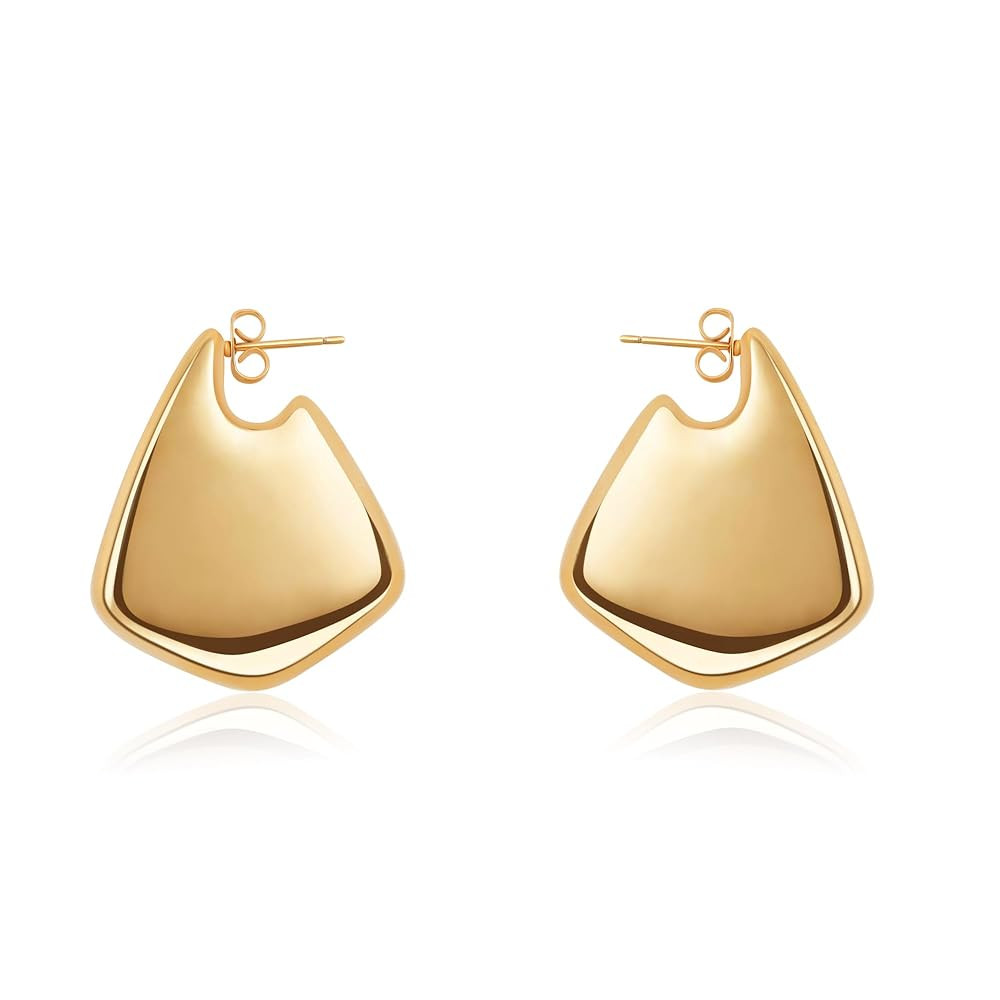 Trendy Gold Knot Earrings for Women Chunky Statement Drop Dangle Earrings Lightweight Hypoallerge... | Amazon (US)