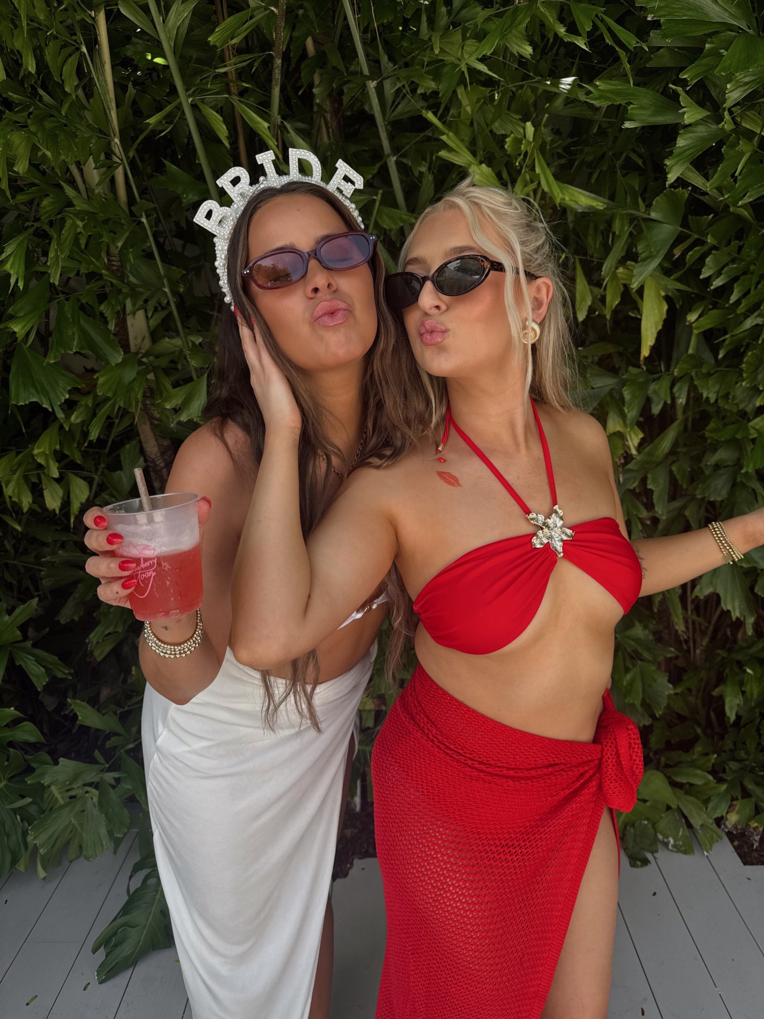 What I wore to a bachelorette party pool party in Miami! Small swimsuit and coverup!
-
-
-
Red swimwear, high waisted bikini set, Miami outfit, pool party outfit, bachelorette party outfit, vacation outfit, red swimsuit 

#LTKTravel #LTKStyleTip #LTKParties