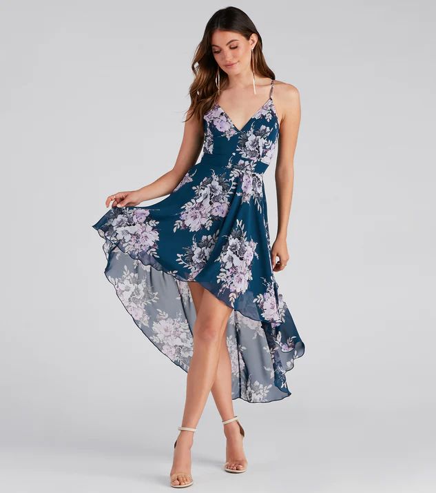 Sugar And Spice Floral High-Low Dress | Windsor Stores