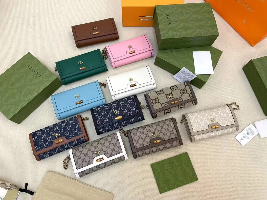 gucci Designer Bags leather handbag chain messenger bag Luxury designer Purse crossbody shoulder ... | DHGate