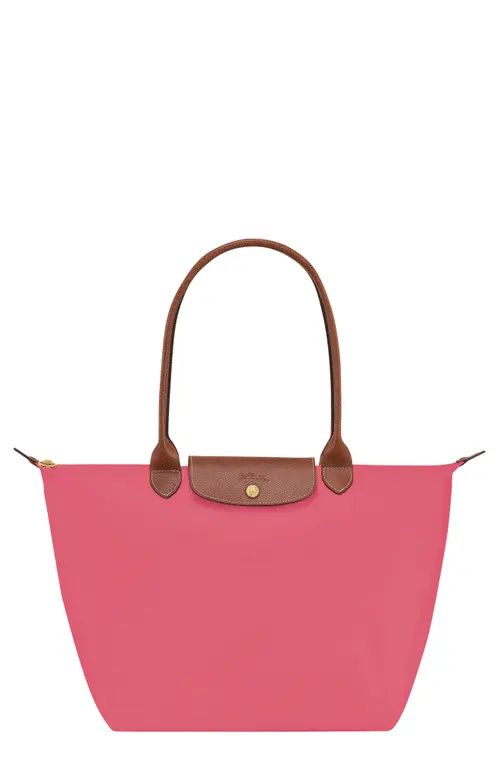 Longchamp Large Le Pliage Recycled Canvas Shoulder Tote in Grenadine at Nordstrom | Nordstrom