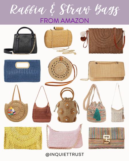 Check out these chic raffia and straw bags from Amazon that can be the perfect addition to your next spring vacation outfit!
#travellook #fashionaccessories #resortwear #outfitidea

#LTKitbag #LTKtravel #LTKSeasonal
