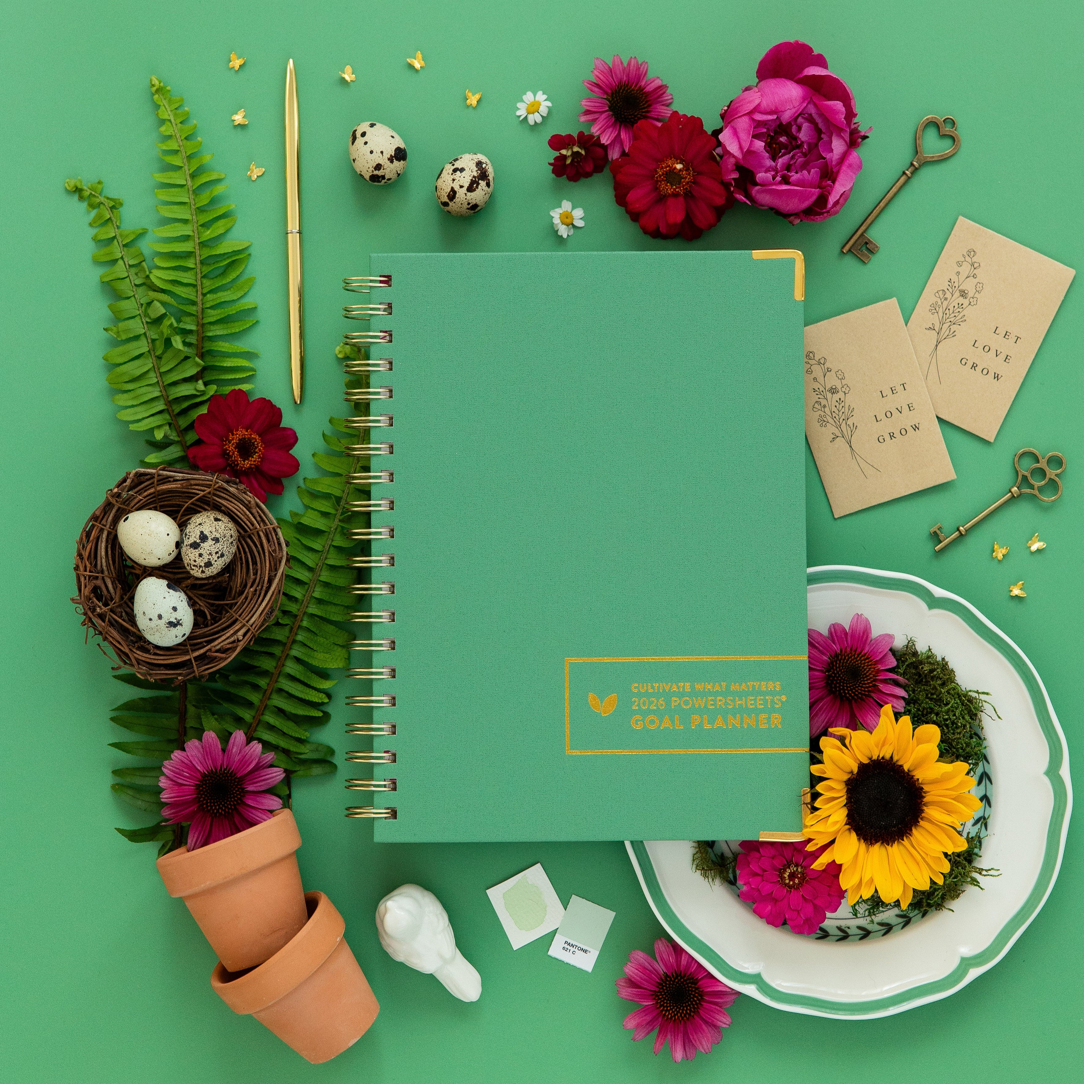 2026 One-Year PowerSheets® Goal Planner | Leaf | Cultivate What Matters