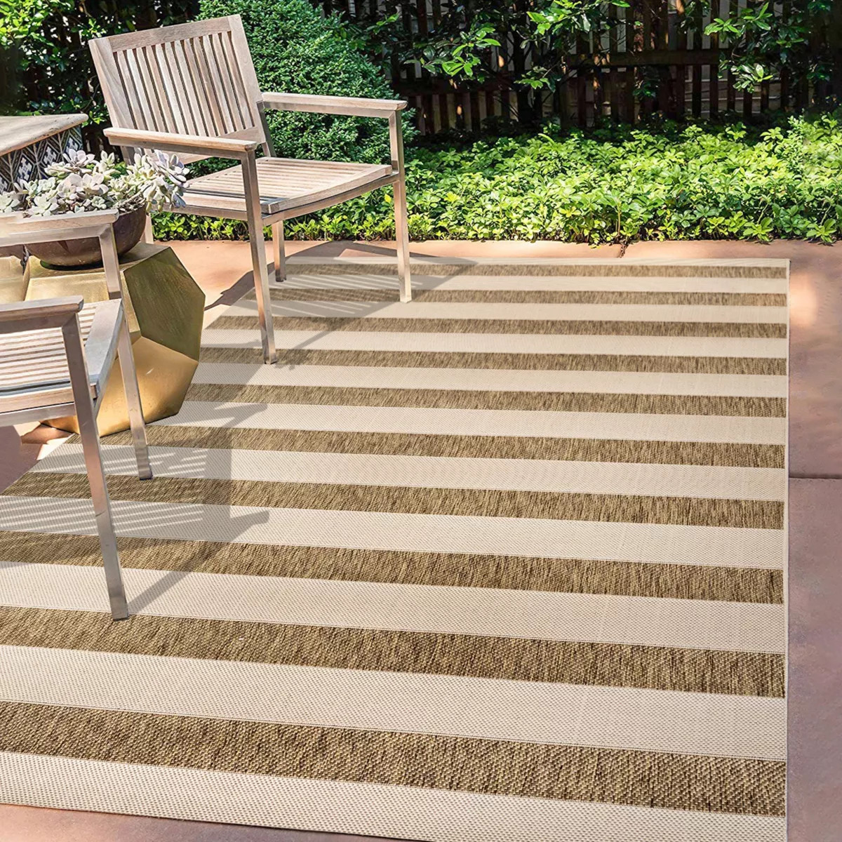 Aveiro Wide Stripe Indoor/Outdoor Area Rug - JONATHAN Y | Target