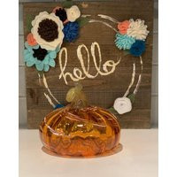 Blown Glass Pumpkin By Shannon Morgan | Orange Hand Table Decor Fall Home | Etsy (US)