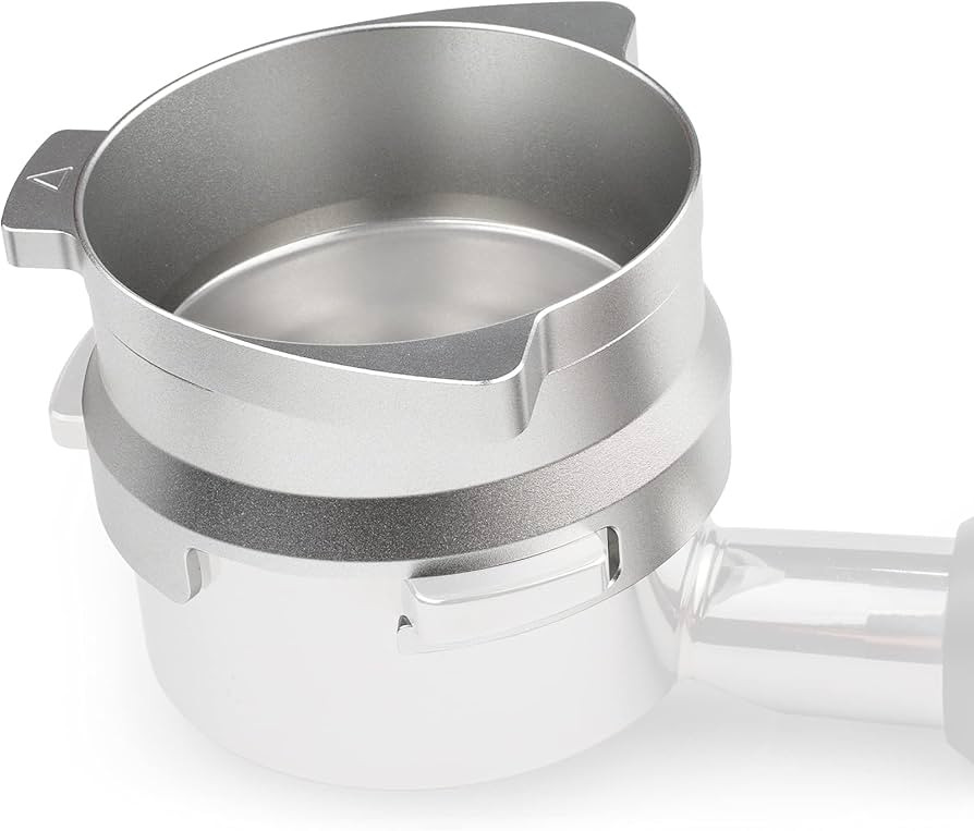 FIRJOY 54mm Espresso Dosing Funnel for Breville Barista Portafilters (Aluminum Alloy-Silver) | Amazon (US)