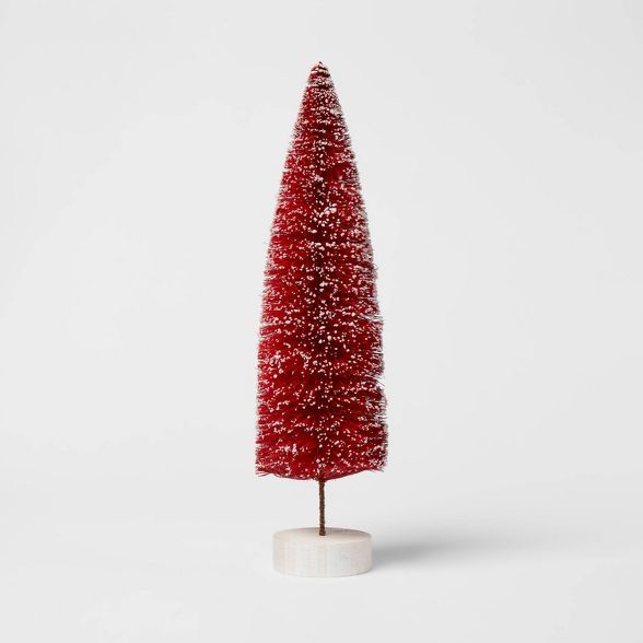 Bottle Brush Tree Figurine - Threshold™ | Target