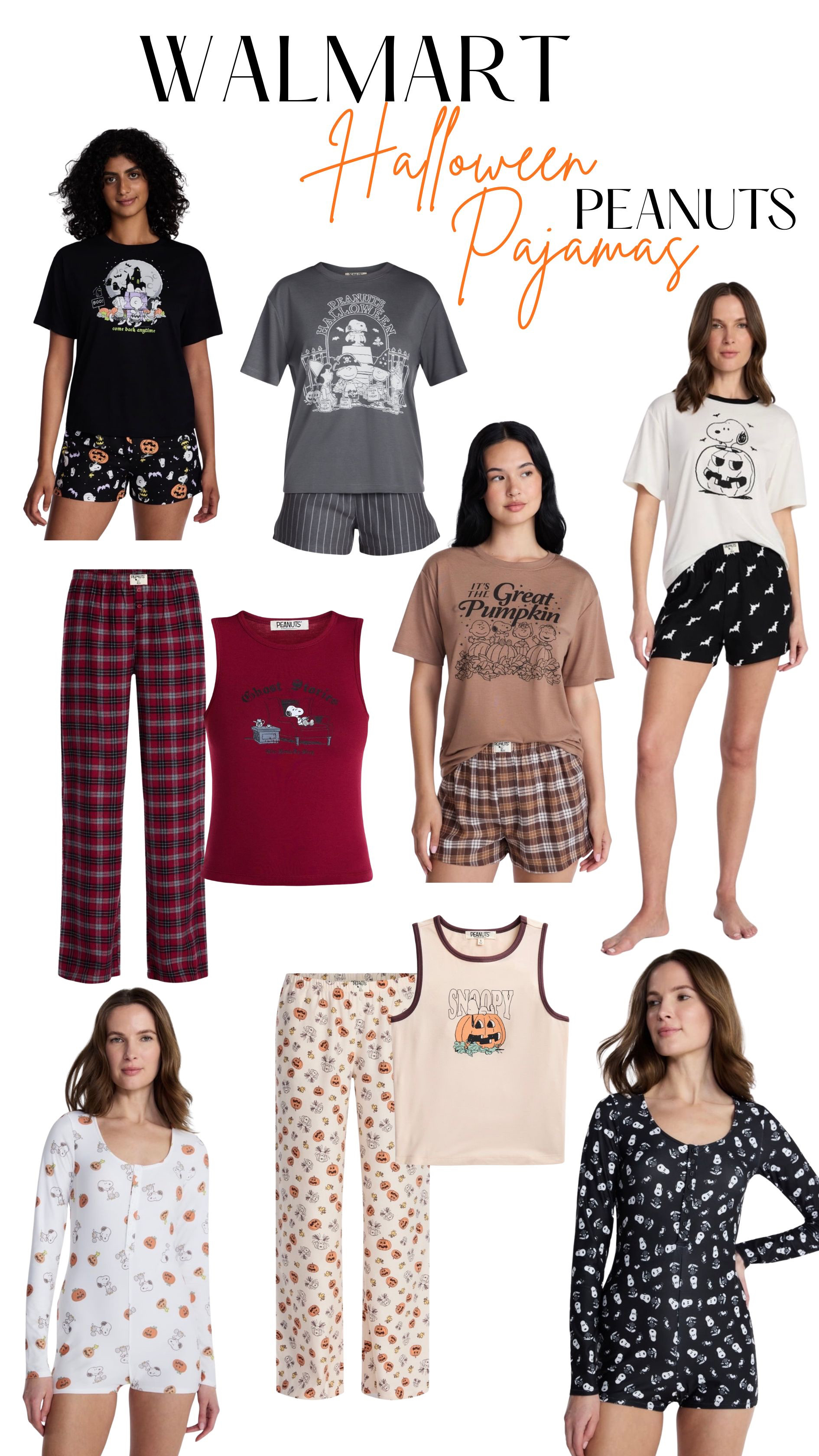 If you're ready for Fall, I'm loving these cute Walmart Halloween Peanuts Holiday Pajamas! Short sets, pant sets, and the CUTEST and softest onesies!  

 #LTKootd #LTKmorningroutine #LTKSeasonal