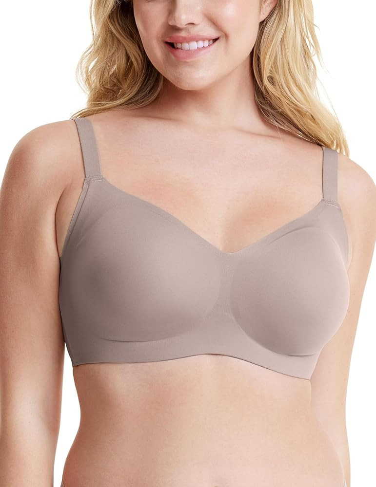 Wireless Bra Seamless Bra, Born for Her 2.0 Basic Buttery Smooth Lightly Lined Wireless Bra EB025 | Amazon (US)