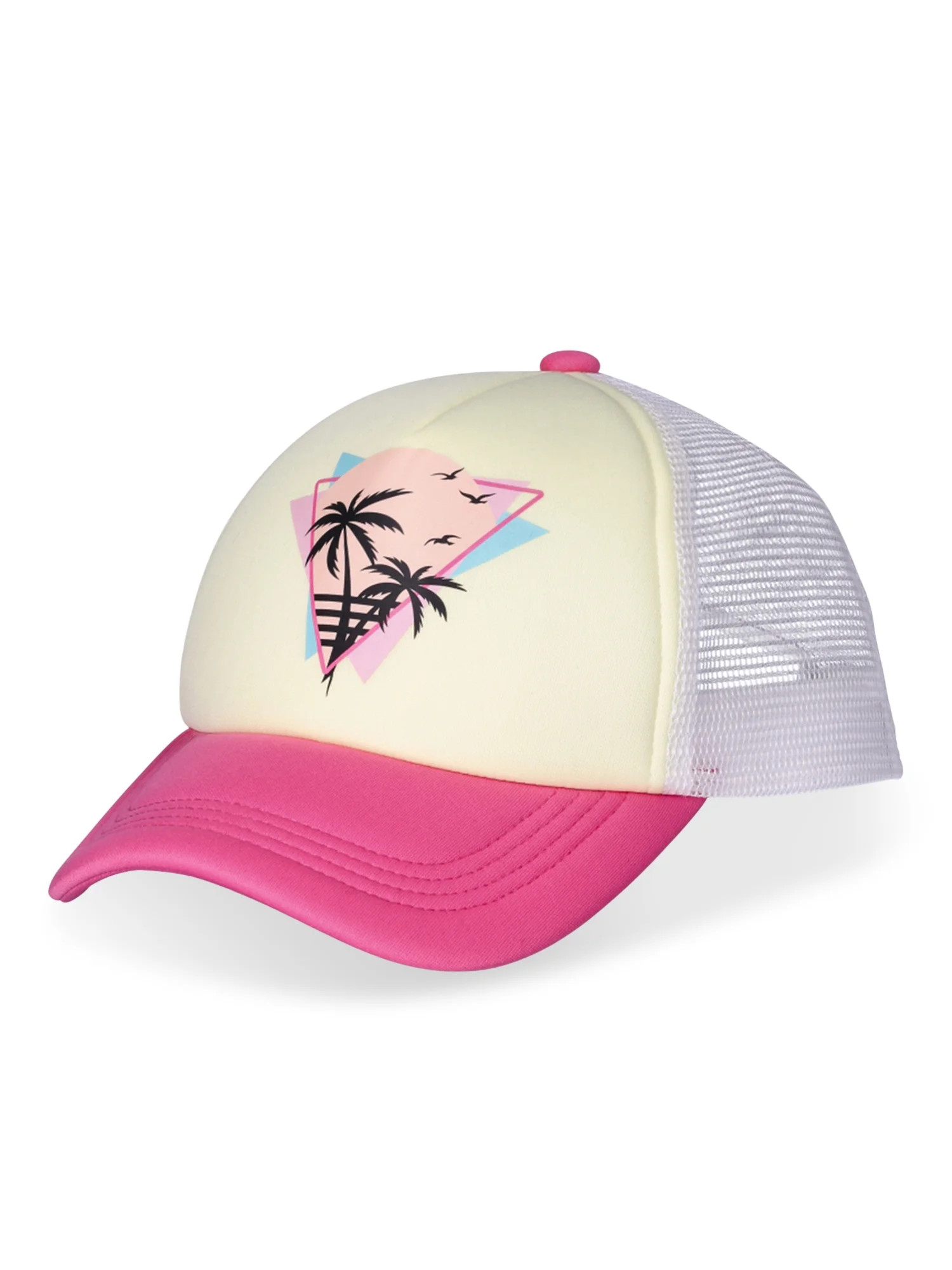No Boundaries Women's Trucker Hat, Pink | Walmart (US)