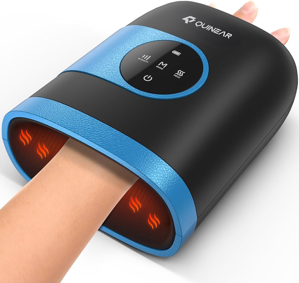 QUINEAR Hand Massager - Cordless Hand Massager with Heat and Compression for Arthritis, Carpal Tu... | Amazon (US)