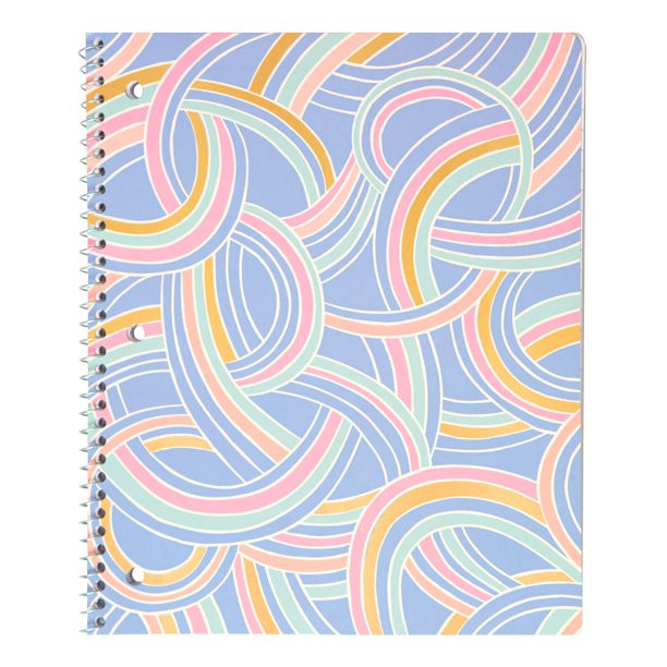 Mintgreen Spiral Notebook, Wide Ruled, 80 Recycled Sheets, 8x10, Multicolor - Walmart.com | Walmart (US)