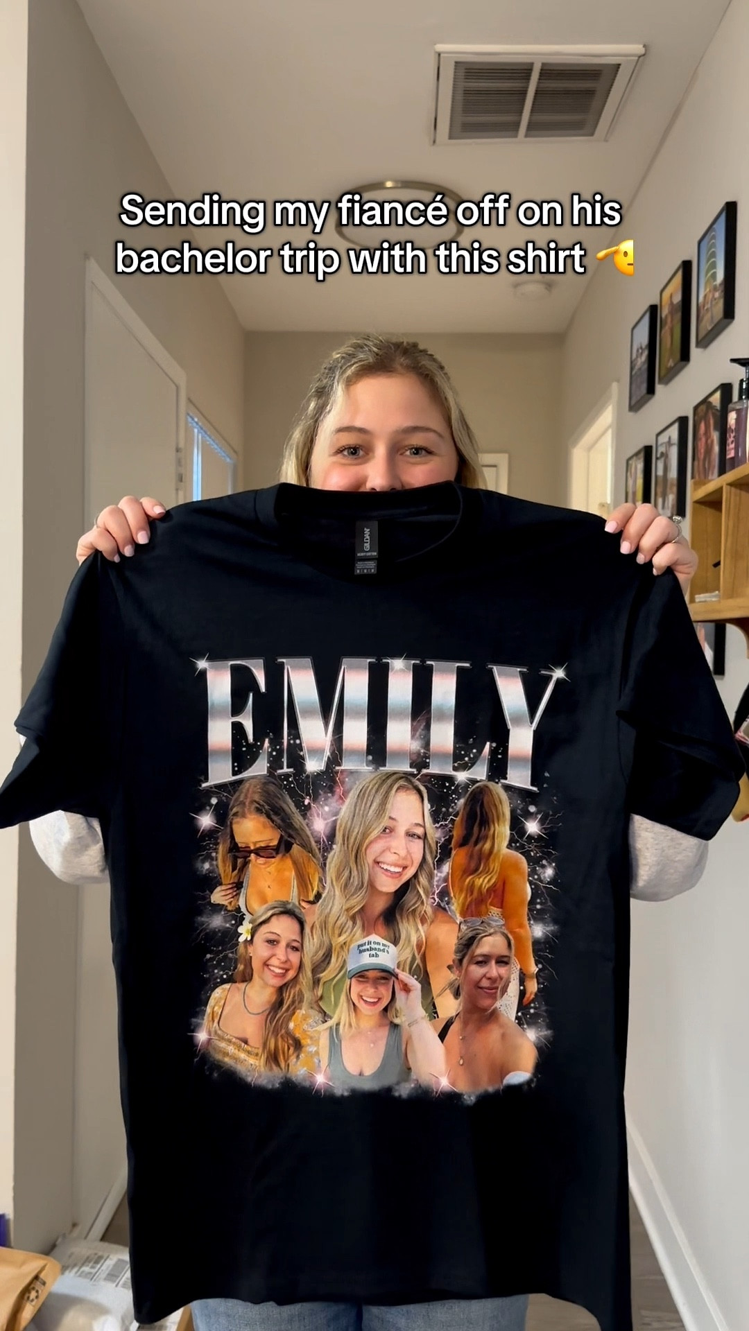 Sending my fiancé off on his bachelor trip with this custom shirt of my face 😆 

#LTKMens #LTKootd #LTKWedding